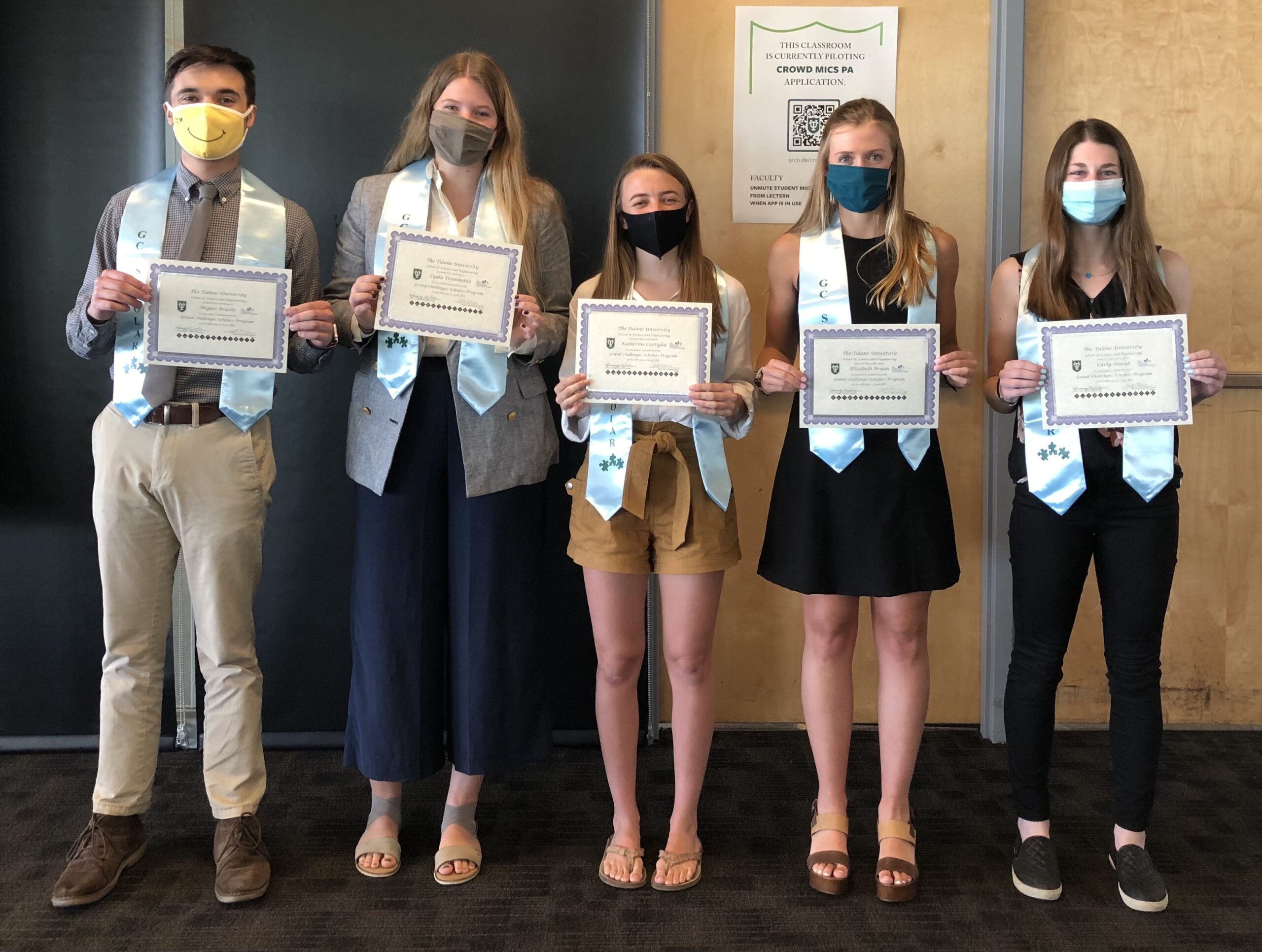 GCSP Class of 2021 with Stoles and Certificates