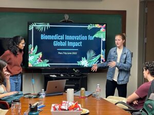 Students present travel stories at GCSP meeting
