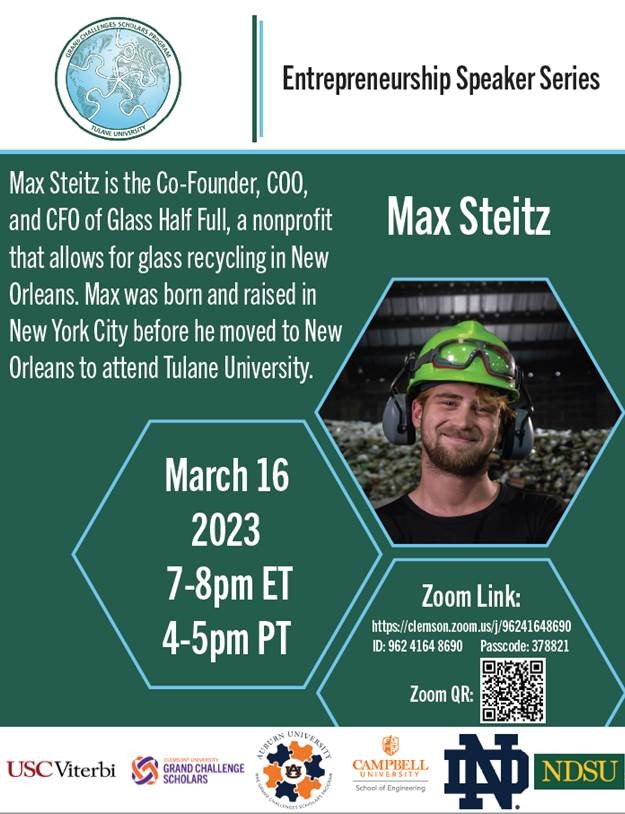 Entrepreneurship speaker flyer