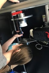 Carly Harad working at New Orleans VA