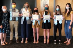 Class of 2021 Scholars with Beth Wee and Asha Buehler